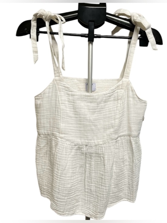 Old Navy Tops - Old Navy White Tie-Shoulder  Cami Swing Blouse
